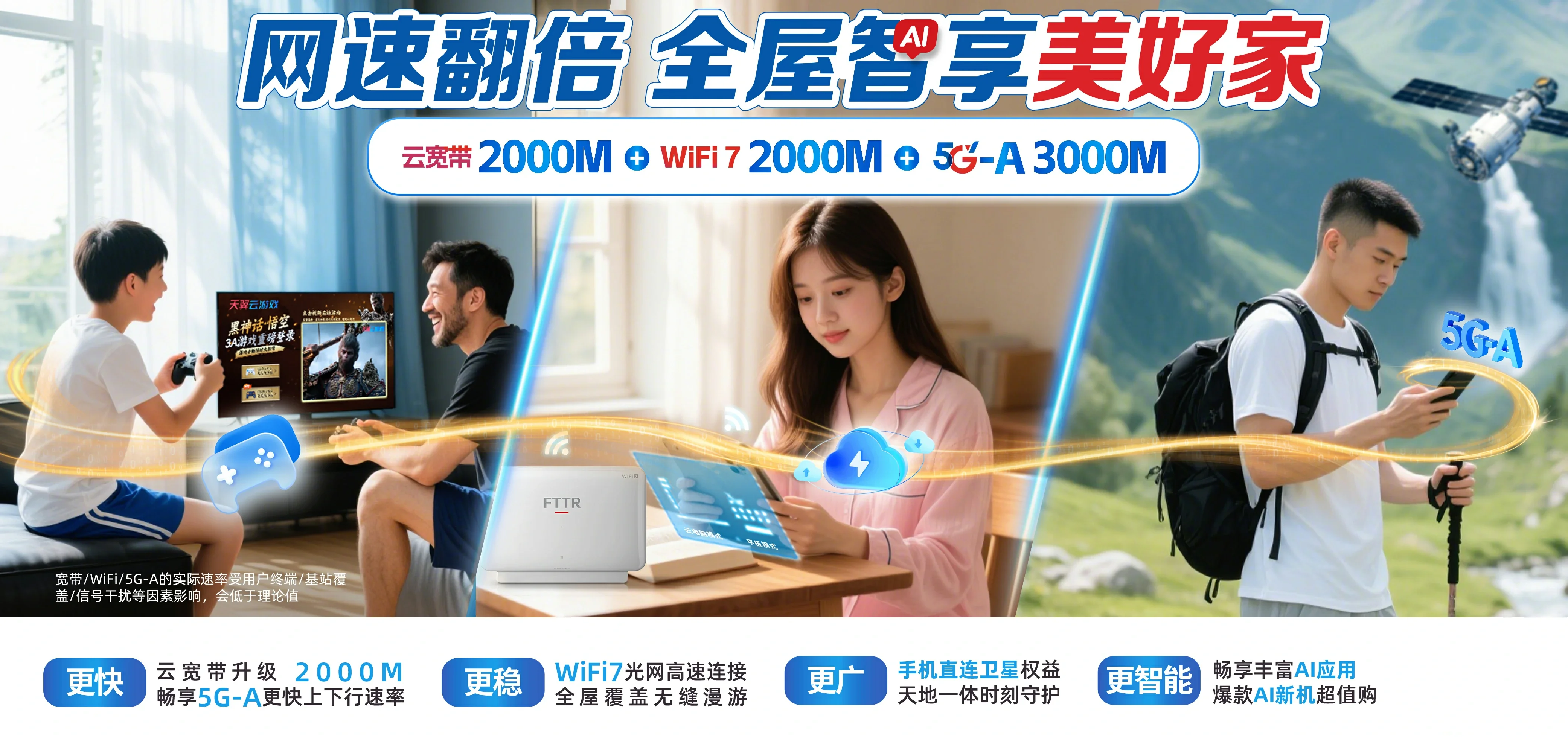 中国电信 雨城区电信宽带 宽带套餐